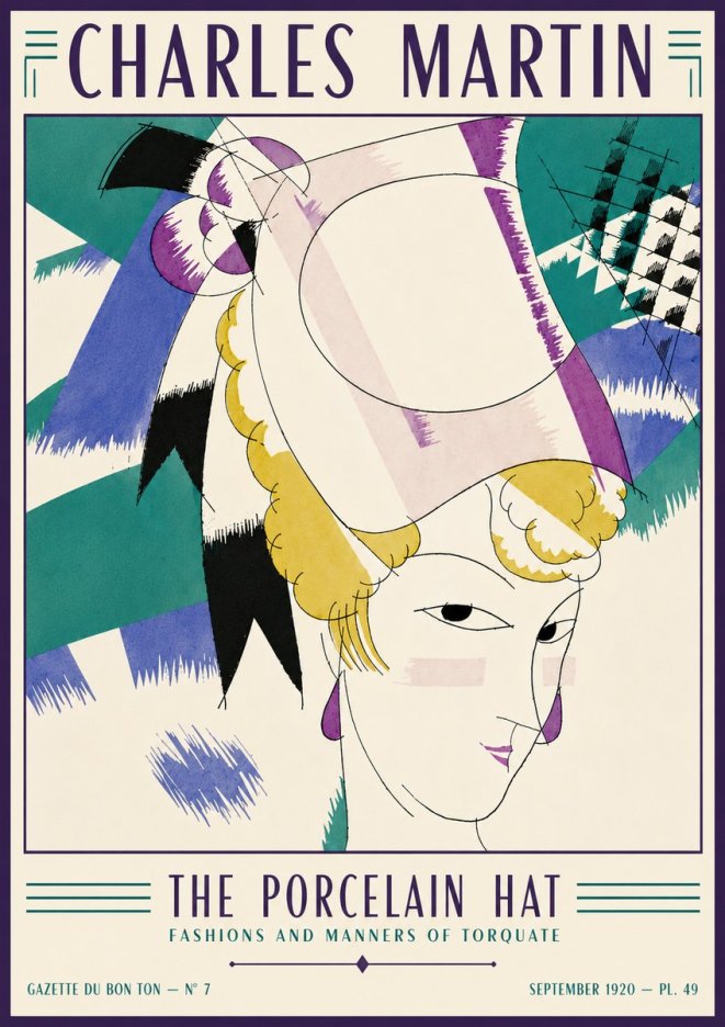 Charles Martin The Porcelain Hat No6 - Poszter