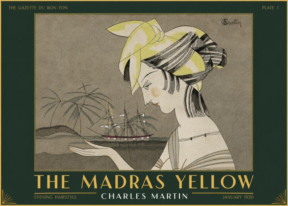 Charles Martin The Madras Yellow - Evening Hairstyle No2 - Poszter
