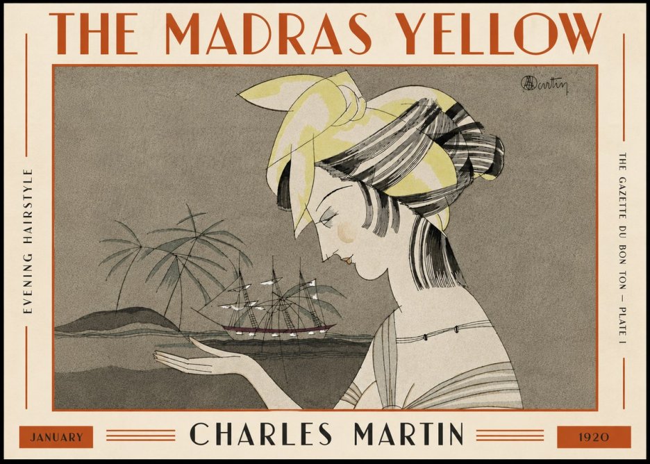 Charles Martin The Madras Yellow - Evening Hairstyle No5 - Poszter