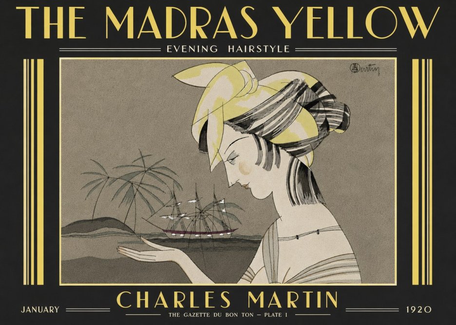Charles Martin The Madras Yellow - Evening Hairstyle No6 - Poszter
