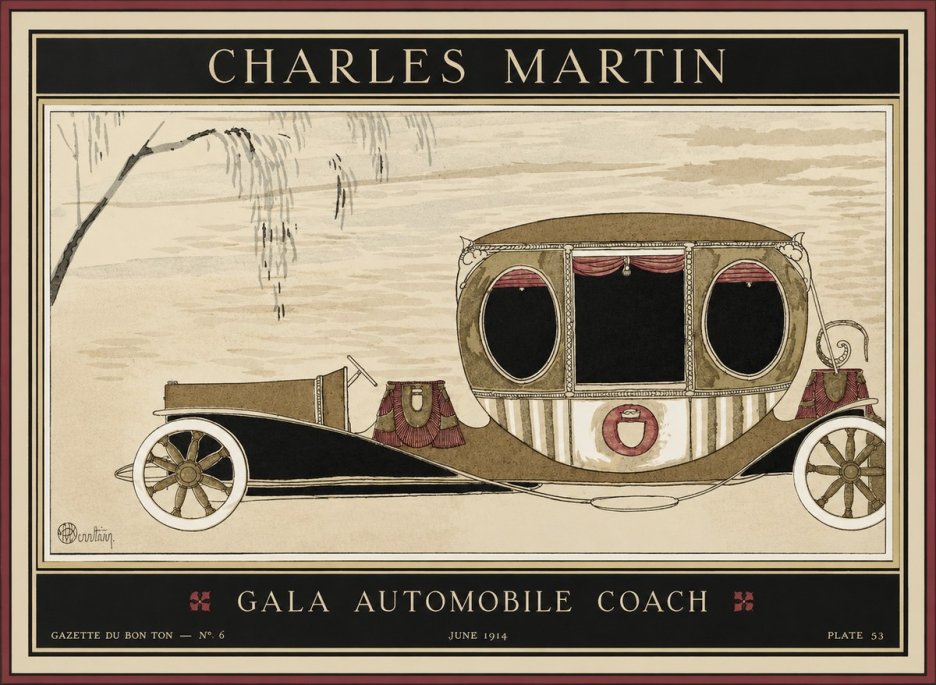 Charles Martin Gala Automobile Coach No1 - Poszter