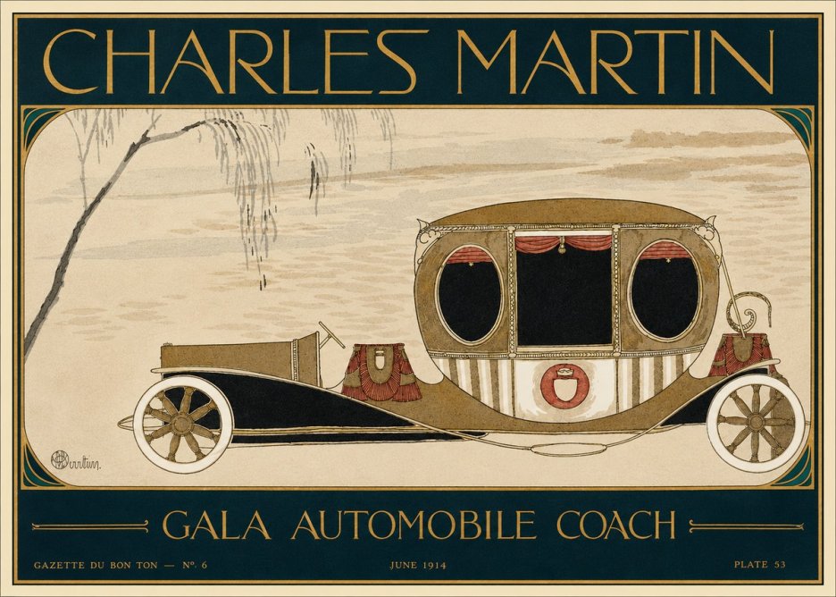 Charles Martin Gala Automobile Coach No2 - Poszter