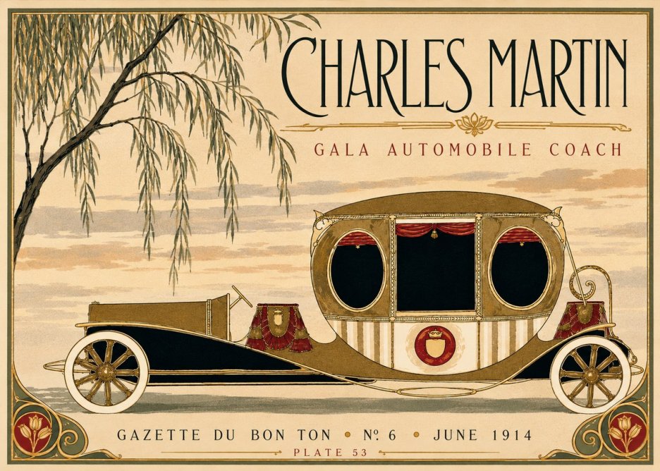 Charles Martin Gala Automobile Coach No3 - Poszter