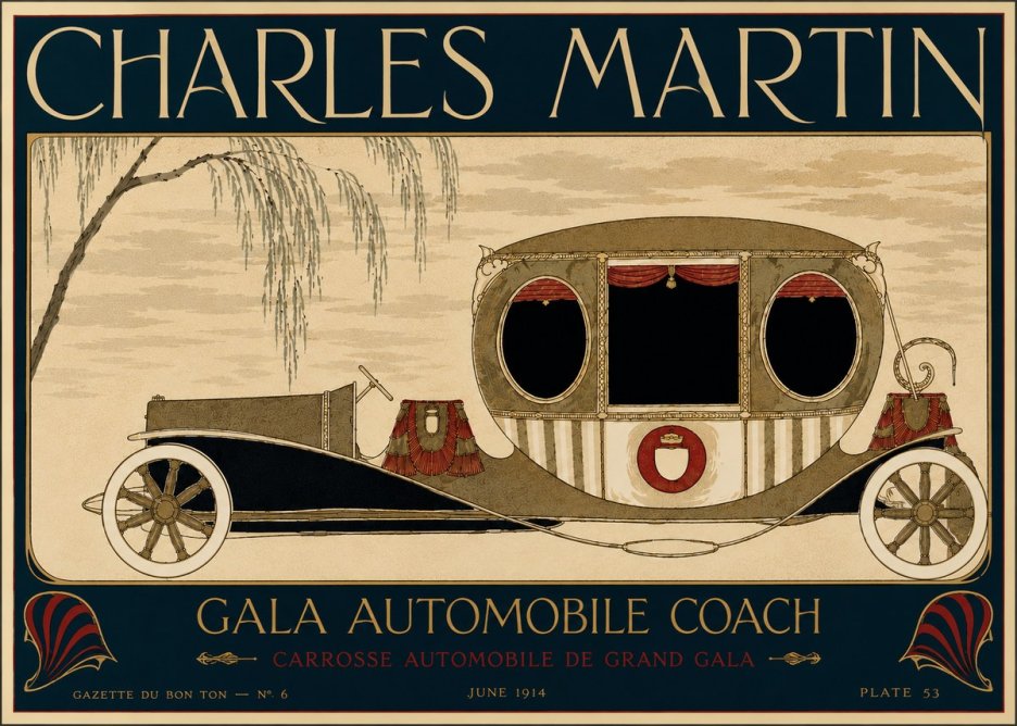 Charles Martin Gala Automobile Coach No6 - Poszter