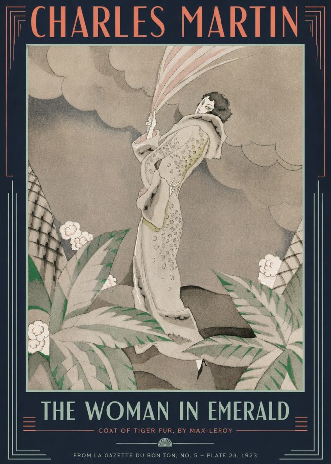 Charles Martin The Woman in Emerald No4 - Poszter