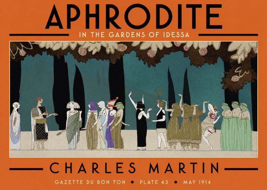 Charles Martin Aphrodite in the Gardens of Idessa No4 - Poszter