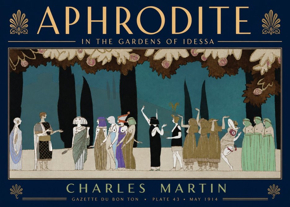 Charles Martin Aphrodite in the Gardens of Idessa No5 - Poszter