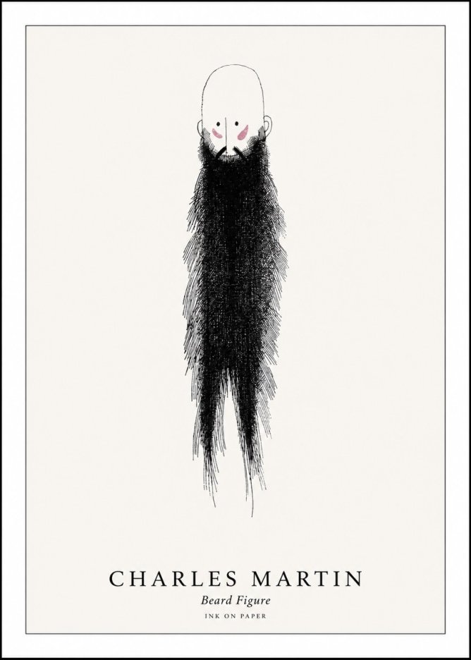 Charles Martin Beard Figure No1 - Poszter