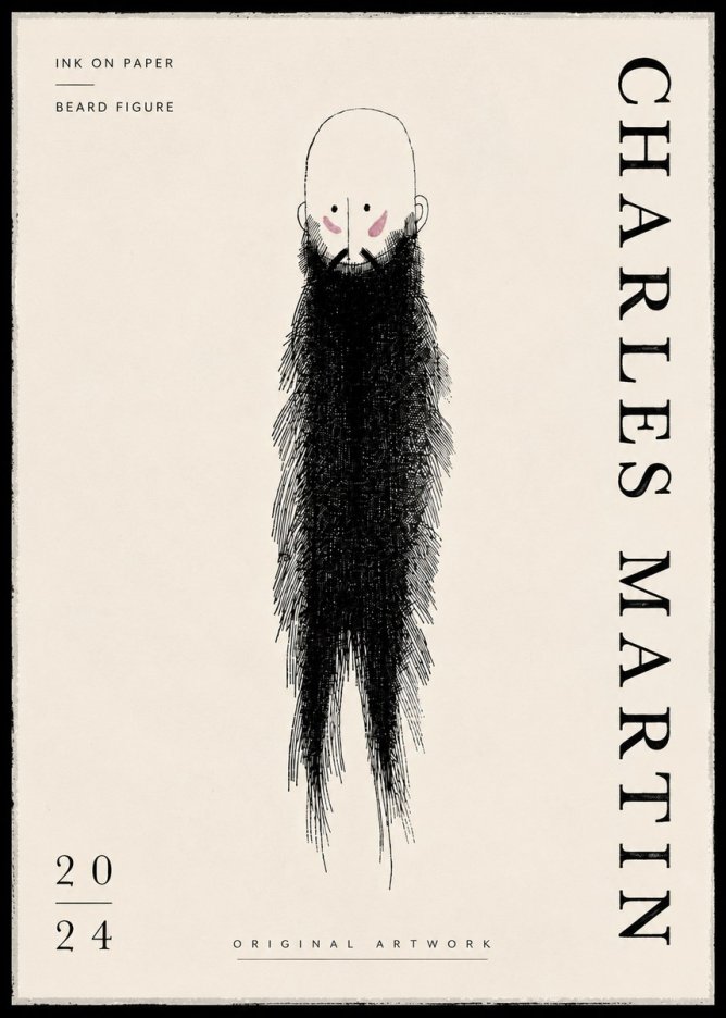 Charles Martin Beard Figure No6 - Poszter