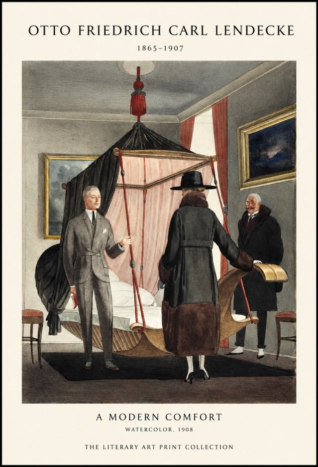 Otto Friedrich Carl Lendecke A Modern Comfort No1 - Poszter
