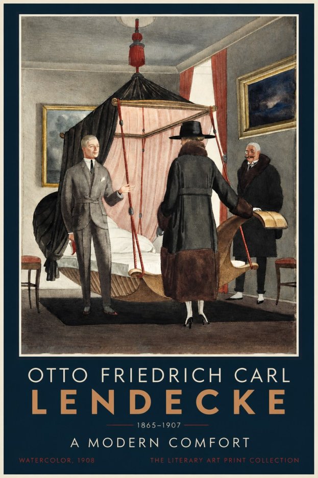 Otto Friedrich Carl Lendecke A Modern Comfort No2 - Poszter