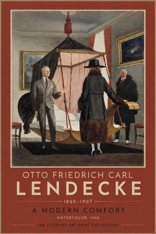 Otto Friedrich Carl Lendecke A Modern Comfort No4 - Poszter