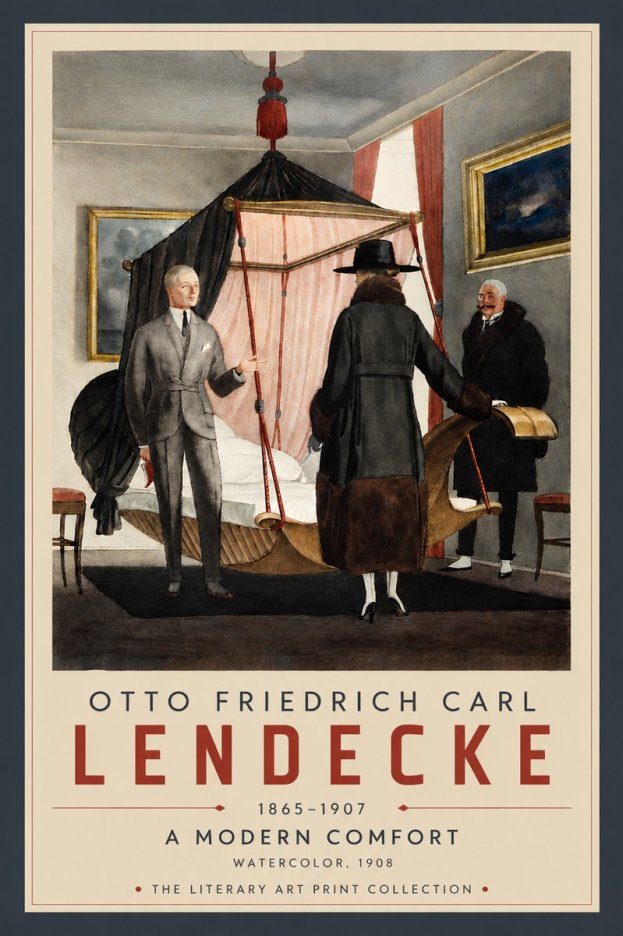 Otto Friedrich Carl Lendecke A Modern Comfort No6 - Poszter