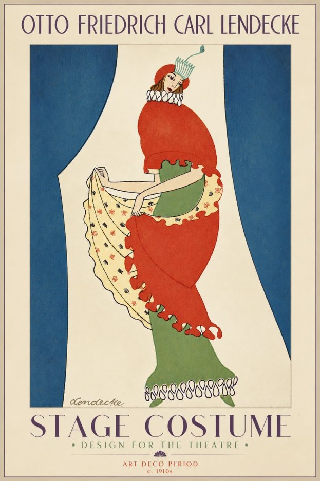 Otto Friedrich Carl Lendecke Stage Costume No4 - Poszter