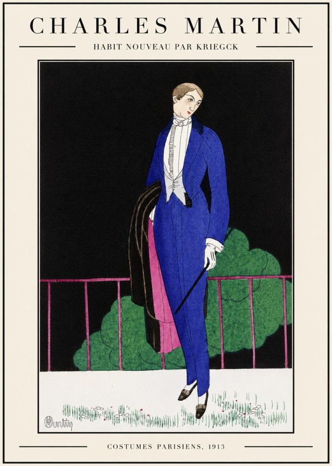 Charles Martin Habit Nouveau Par Kriegk No1 - Poszter
