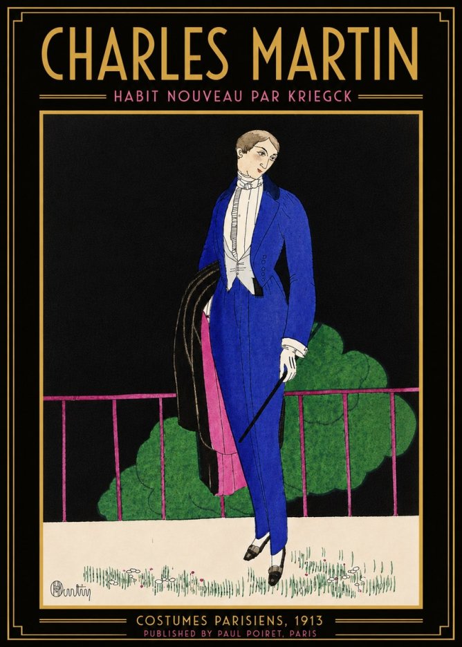 Charles Martin Habit Nouveau Par Kriegk No5 - Poszter