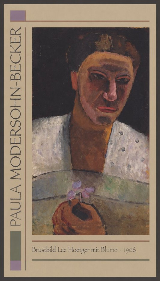 Paula Modersohn-Becker Brustbild Lee Hoetger Mit Blume No1 - Poszter