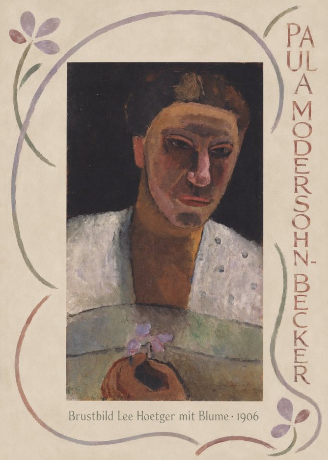 Paula Modersohn-Becker Brustbild Lee Hoetger Mit Blume No3 - Poszter