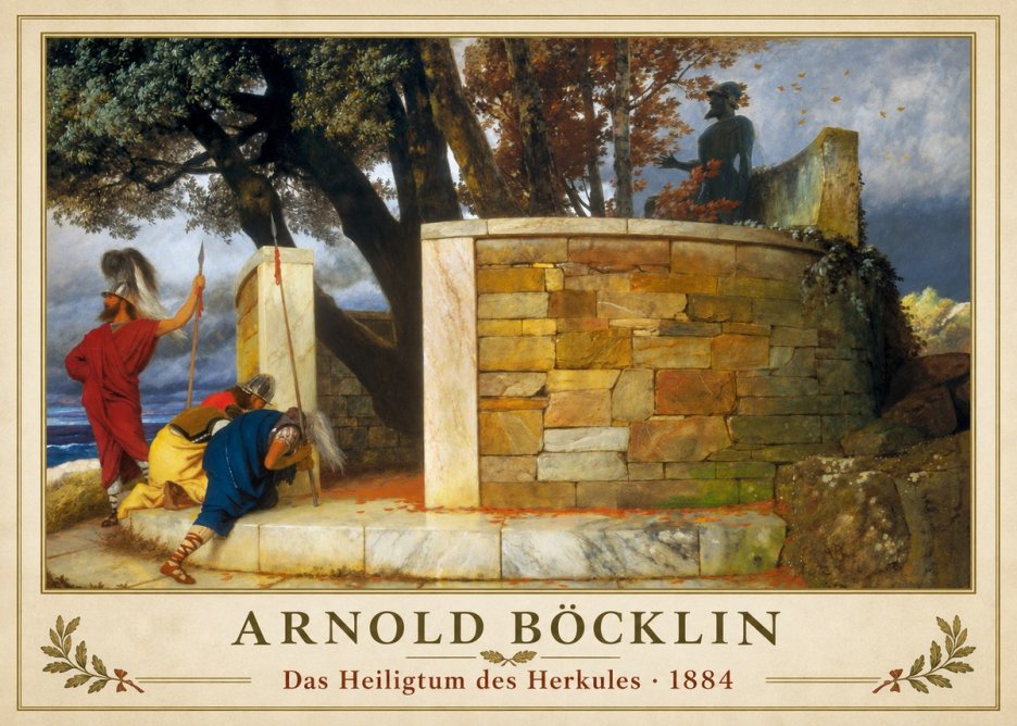 Arnold Böcklin Das Heiligtum Des Herkules I No1 - Poszter