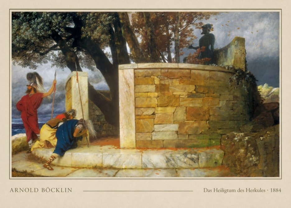 Arnold Böcklin Das Heiligtum Des Herkules I No4 - Poszter