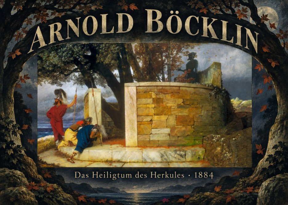 Arnold Böcklin Das Heiligtum Des Herkules I No6 - Poszter