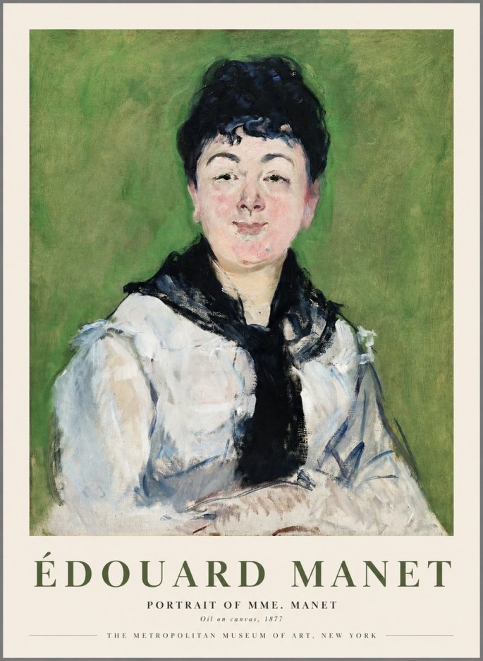 Édouard Manet Portrait of Mme. Manet No1 - Poszter