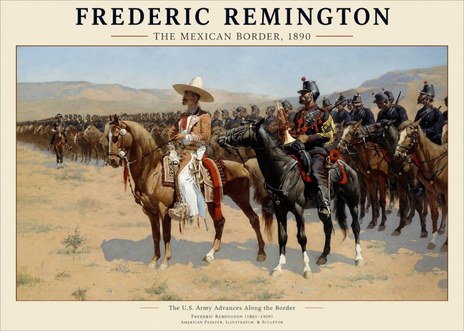 Frederic Remington The U.s. Army Advances Along the Border No1 - Poszter