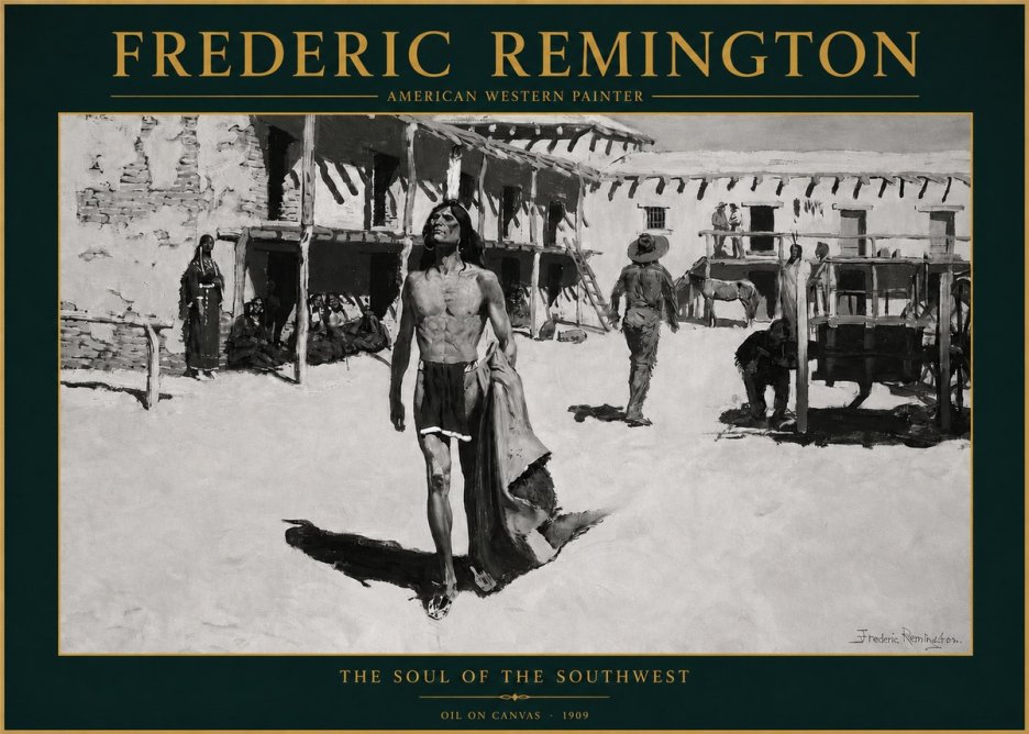Frederic Remington The Soul of the Southwest No3 - Poszter