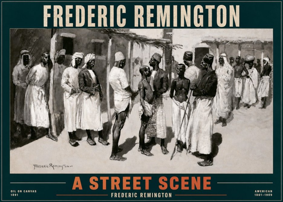 Frederic Remington A Street Scene No2 - Poszter