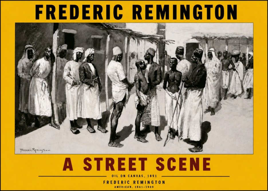 Frederic Remington A Street Scene No4 - Poszter