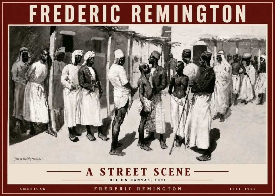 Frederic Remington A Street Scene No5 - Poszter