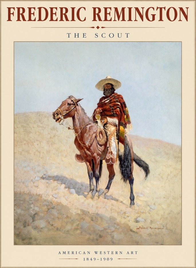 Frederic Remington The Scout I No1 - Poszter