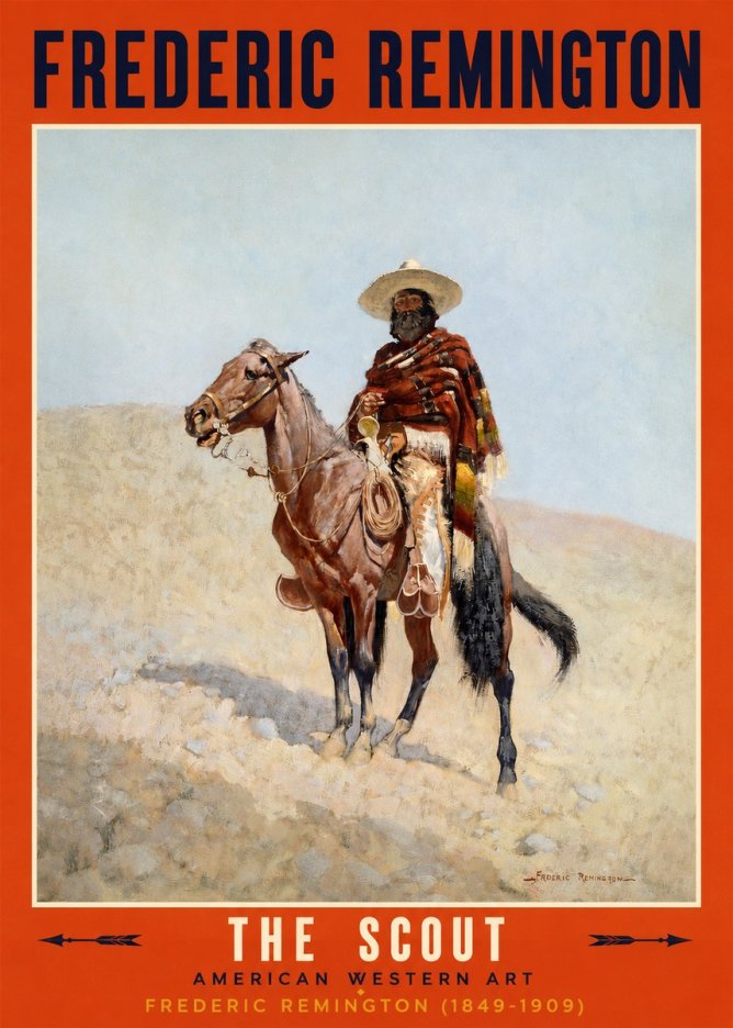 Frederic Remington The Scout I No2 - Poszter