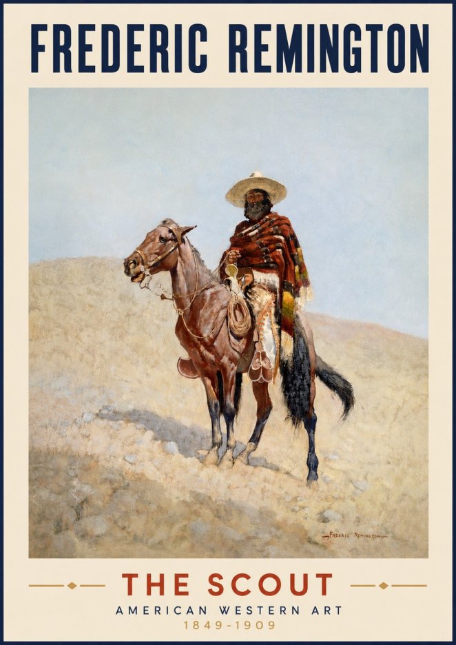 Frederic Remington The Scout I No3 - Poszter