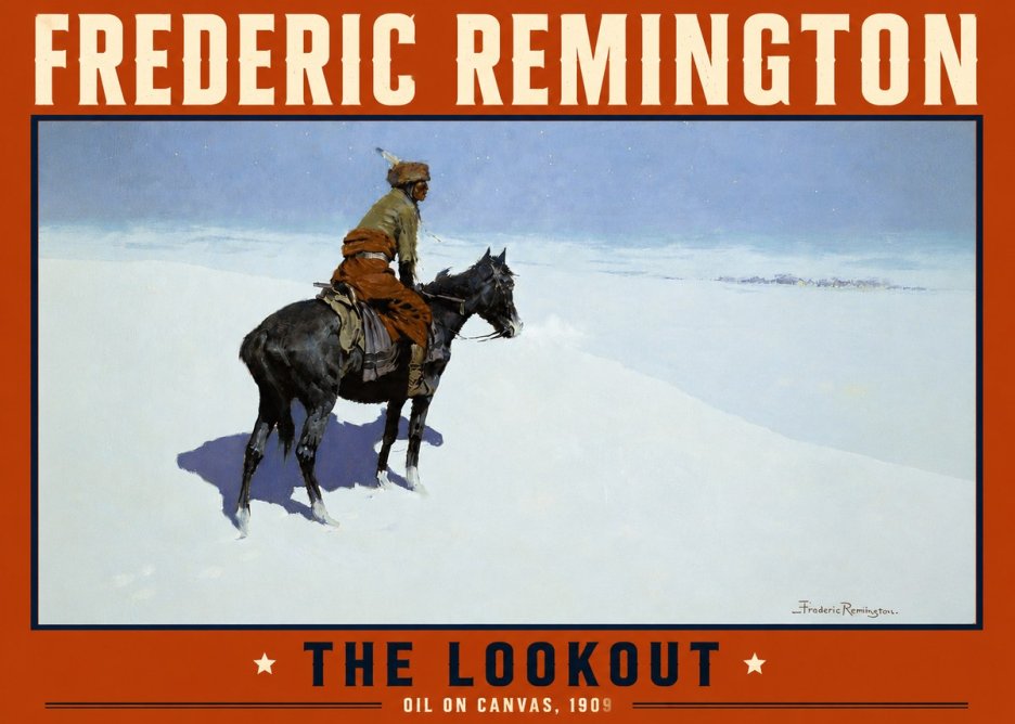 Frederic Remington The Lookout No5 - Poszter