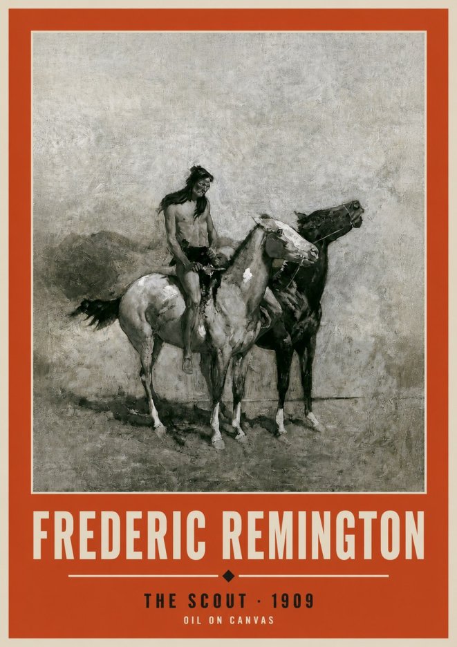 Frederic Remington The Scout II No2 - Poszter