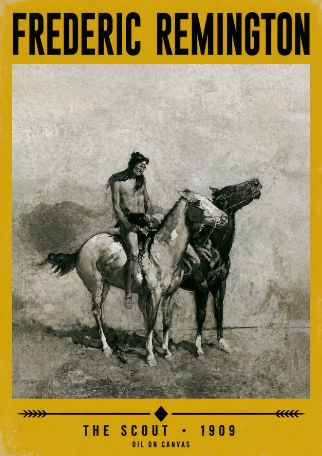 Frederic Remington The Scout II No3 - Poszter