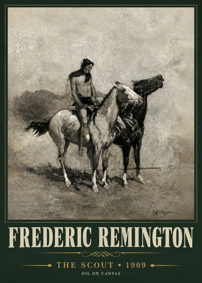 Frederic Remington The Scout II No4 - Poszter