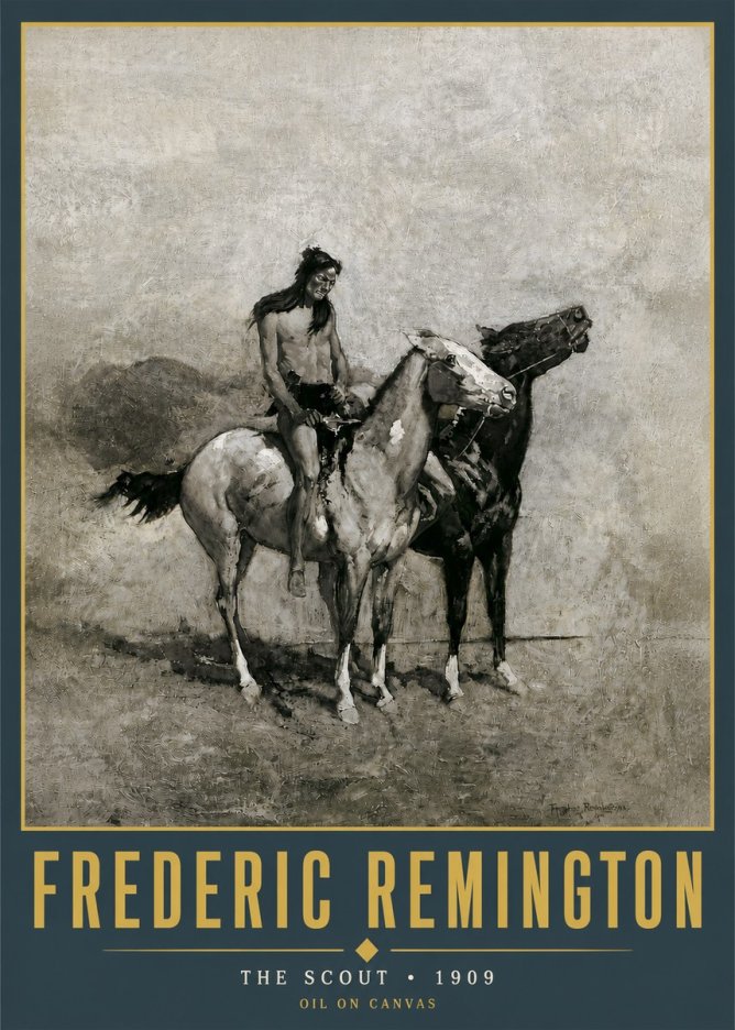 Frederic Remington The Scout II No5 - Poszter