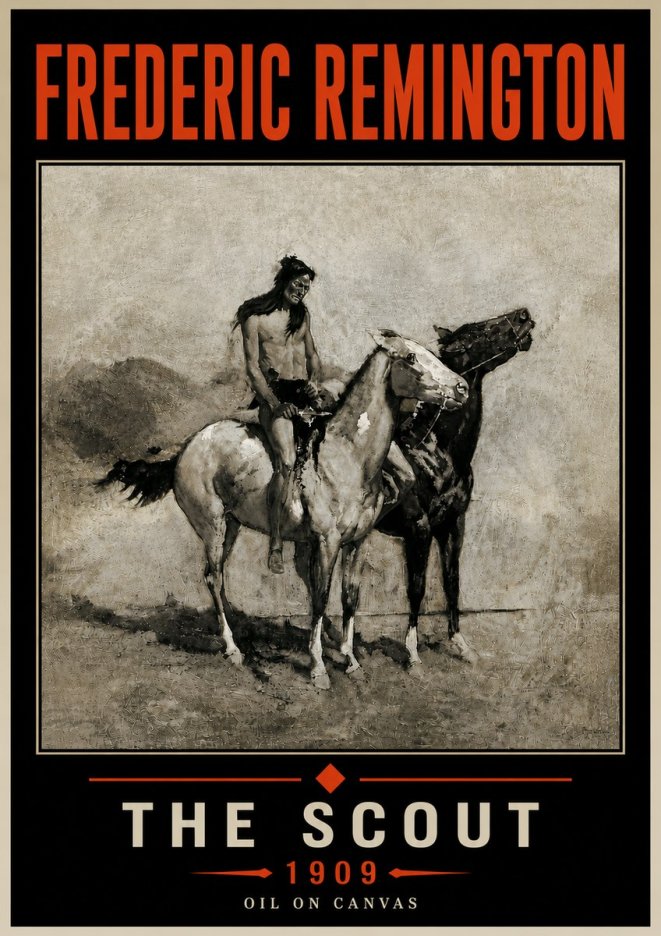 Frederic Remington The Scout II No6 - Poszter