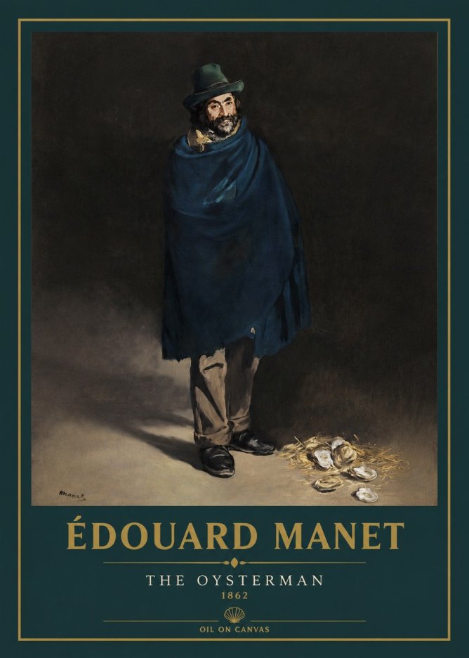 Édouard Manet The Oysterman No3 - Poszter