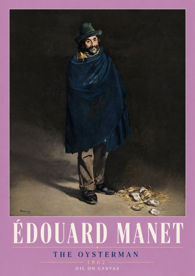 Édouard Manet The Oysterman No6 - Poszter