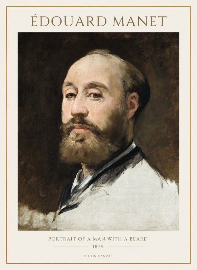 Édouard Manet Portrait of a Man with a Beard No1 - Poszter