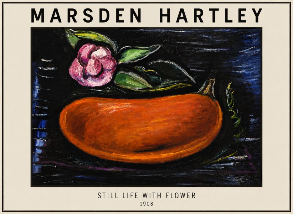 Marsden Hartley Still Life with Flower No3 - Poszter