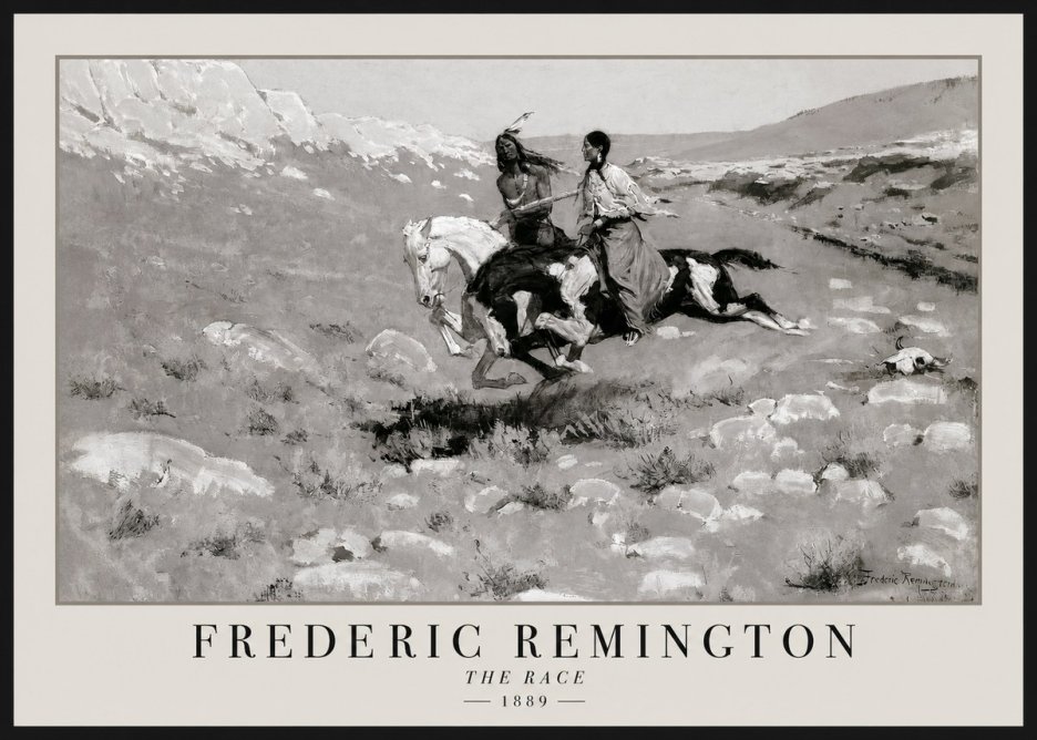 Frederic Remington The Race II No1 - Poszter