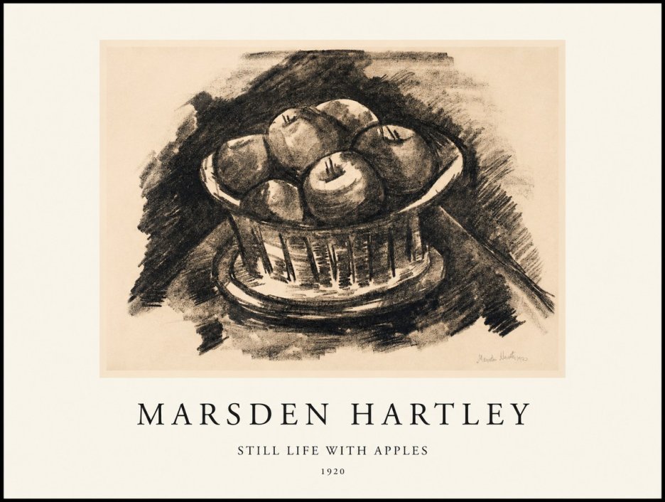 Marsden Hartley Still Life with Apples No1 - Poszter