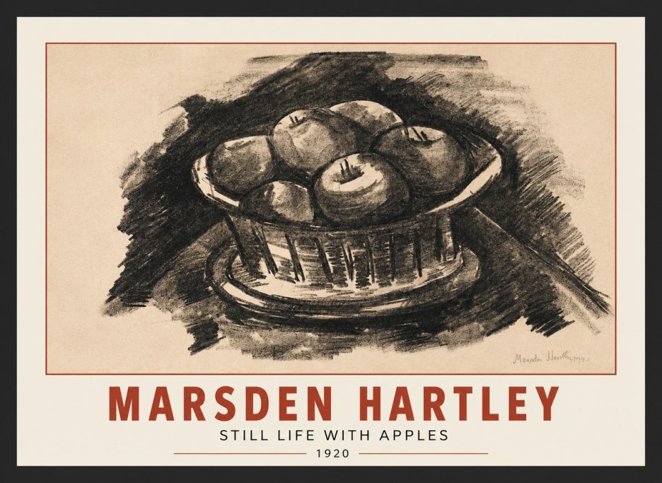 Marsden Hartley Still Life with Apples No3 - Poszter