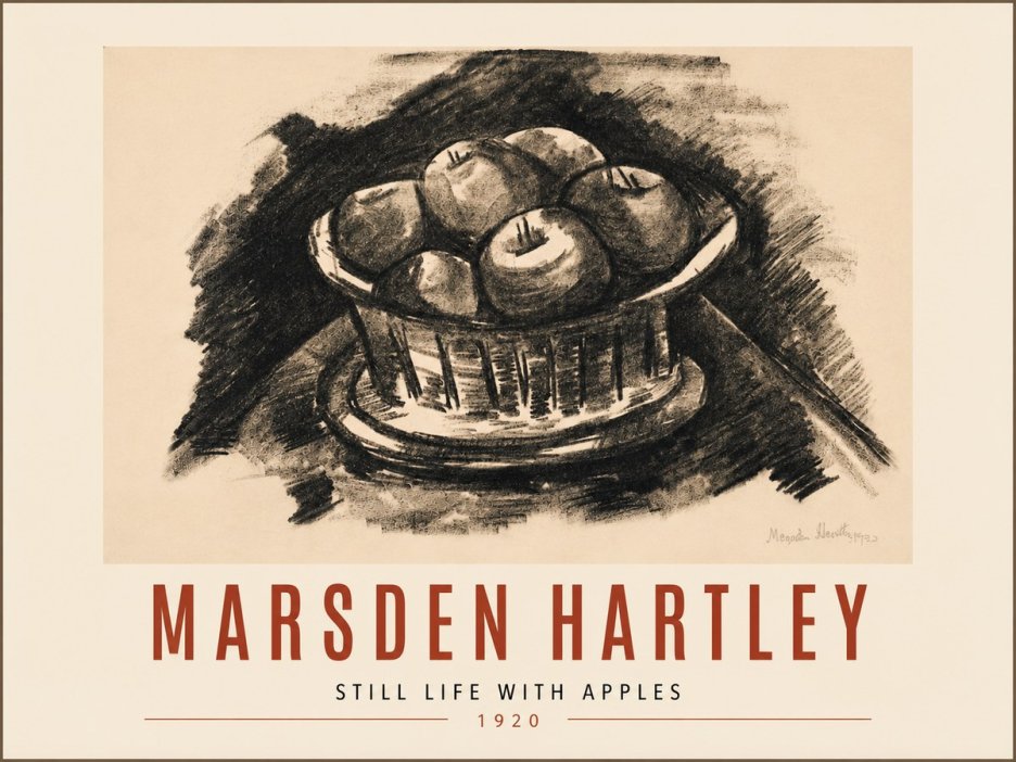Marsden Hartley Still Life with Apples No5 - Poszter