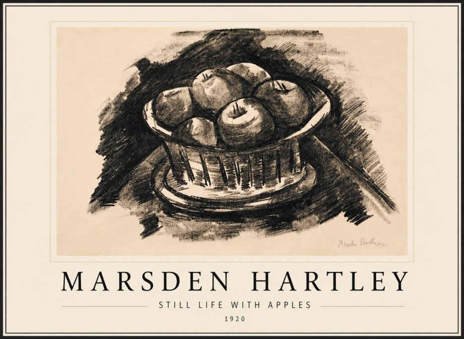 Marsden Hartley Still Life with Apples No6 - Poszter