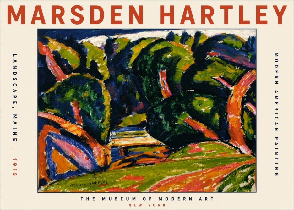 Marsden Hartley Landscape, Maine No5 - Poszter